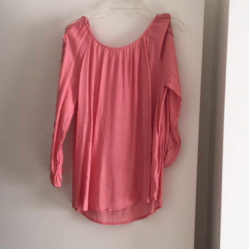 Peach long-sleeved top